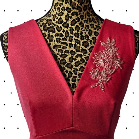 Vintage custom made floor length dress - Picture 3 of 6